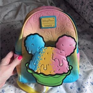 Disney parks Mickey snow cone loungefly  backpack